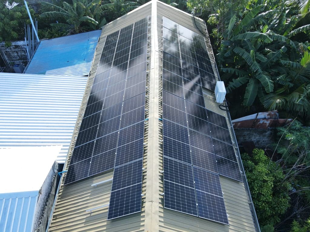 E-hub solar installation