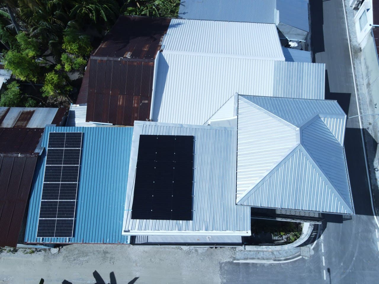 An Amity solar installation