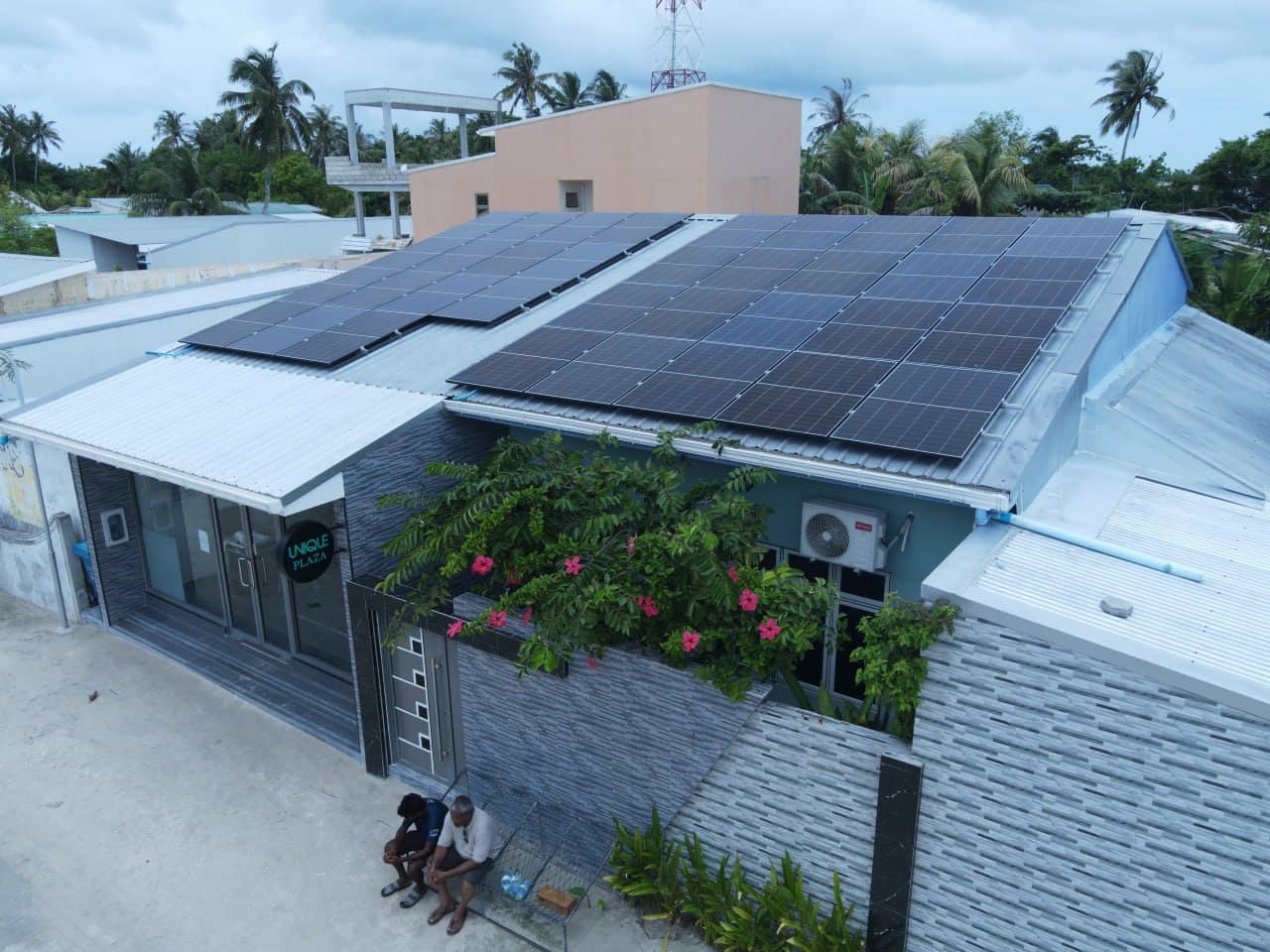 Unique Plaza solar installation
