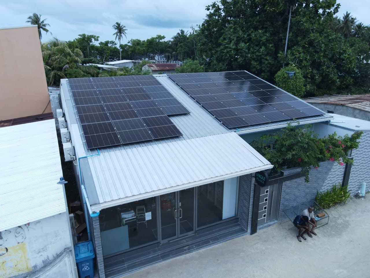 Unique Plaza solar installation