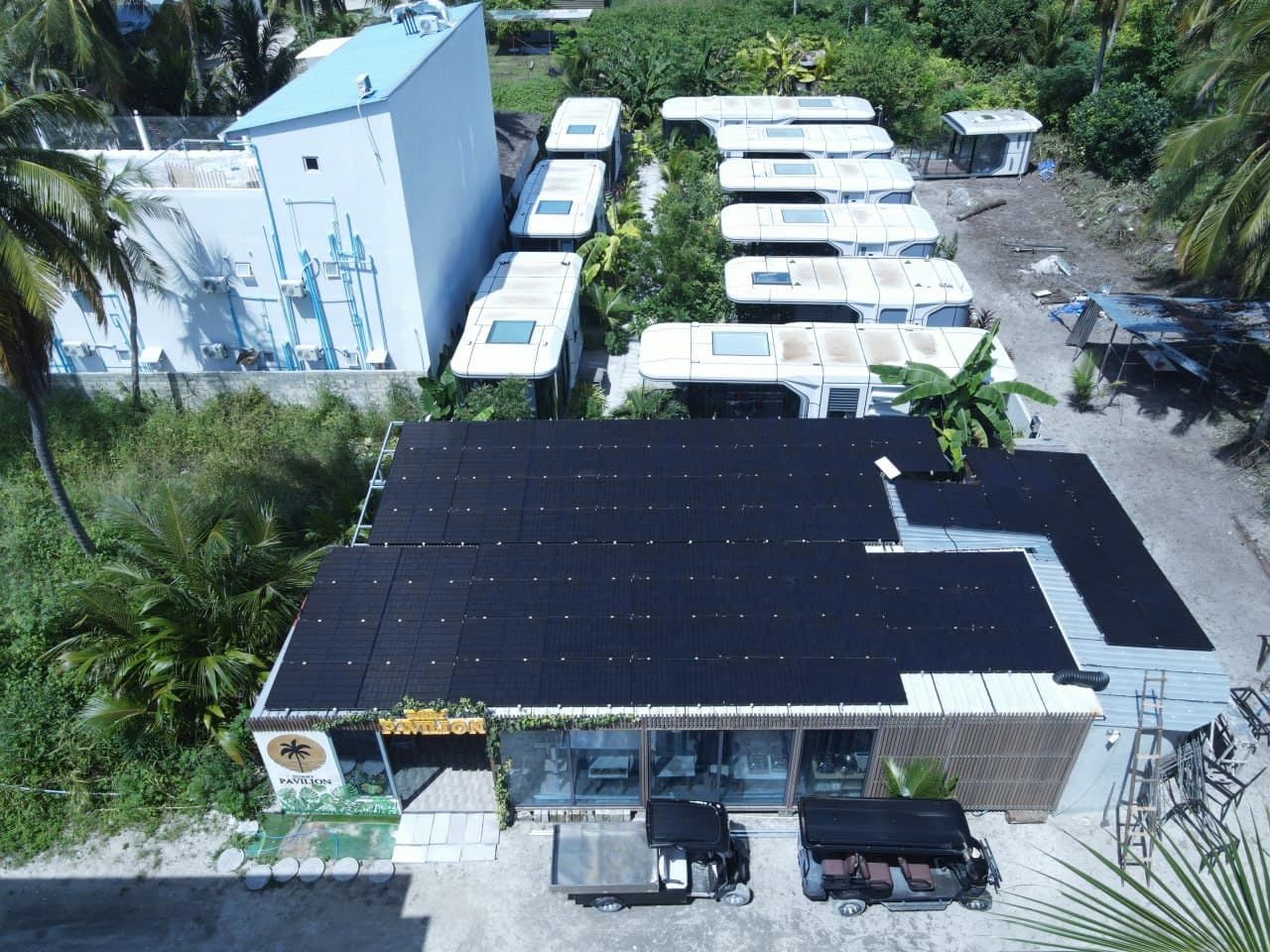 Sunny Pavilion solar installation